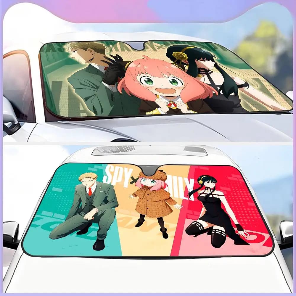 Parasole Personalizzato per Auto con Tema Anime Commedia Popolare S-Spy F-Family, Copertura Parasole per Parabrezza Auto