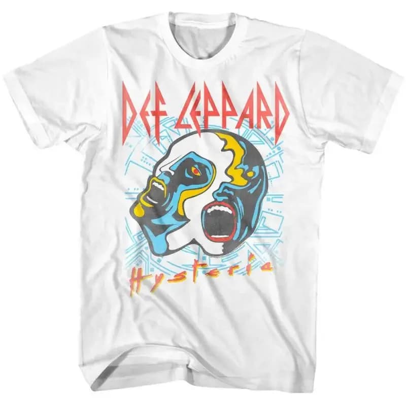 Def Leppard 1992, A Hard Rock Band, Offers An American Vintage Style, Casual Men's Pure Cotton Loose T-shirt