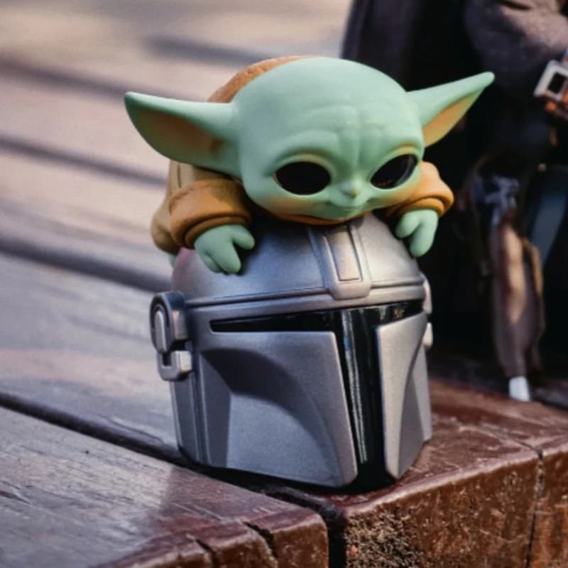 Popmart Star Wars Grogu Tiny But Mighty Series Blind Box, Figurina Anime Kawaii, Scatola Misteriosa, Decorazione da Scrivania, Giocattolo Personalizzato per Fan, Regalo