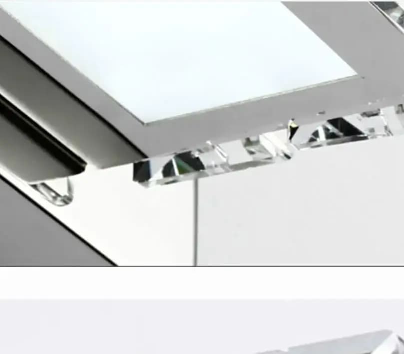 illuminazione per specchio da bagno in cristallo 3 luci 9W 46cm lungo Lampade da parete a LED per camera da letto Luce da bagno 110V / 220v