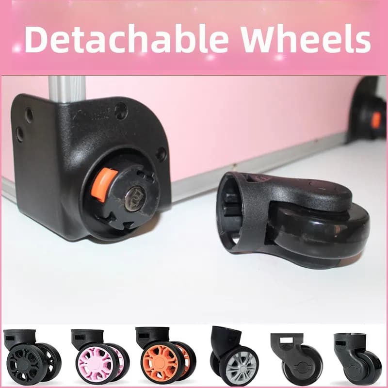 Ruota Universale Staccabile per Valigia Cosmetica, Borsa Porta Attrezzi, Borsa con Ruota Singola, Accessorio Hardware per Valigie da Viaggio