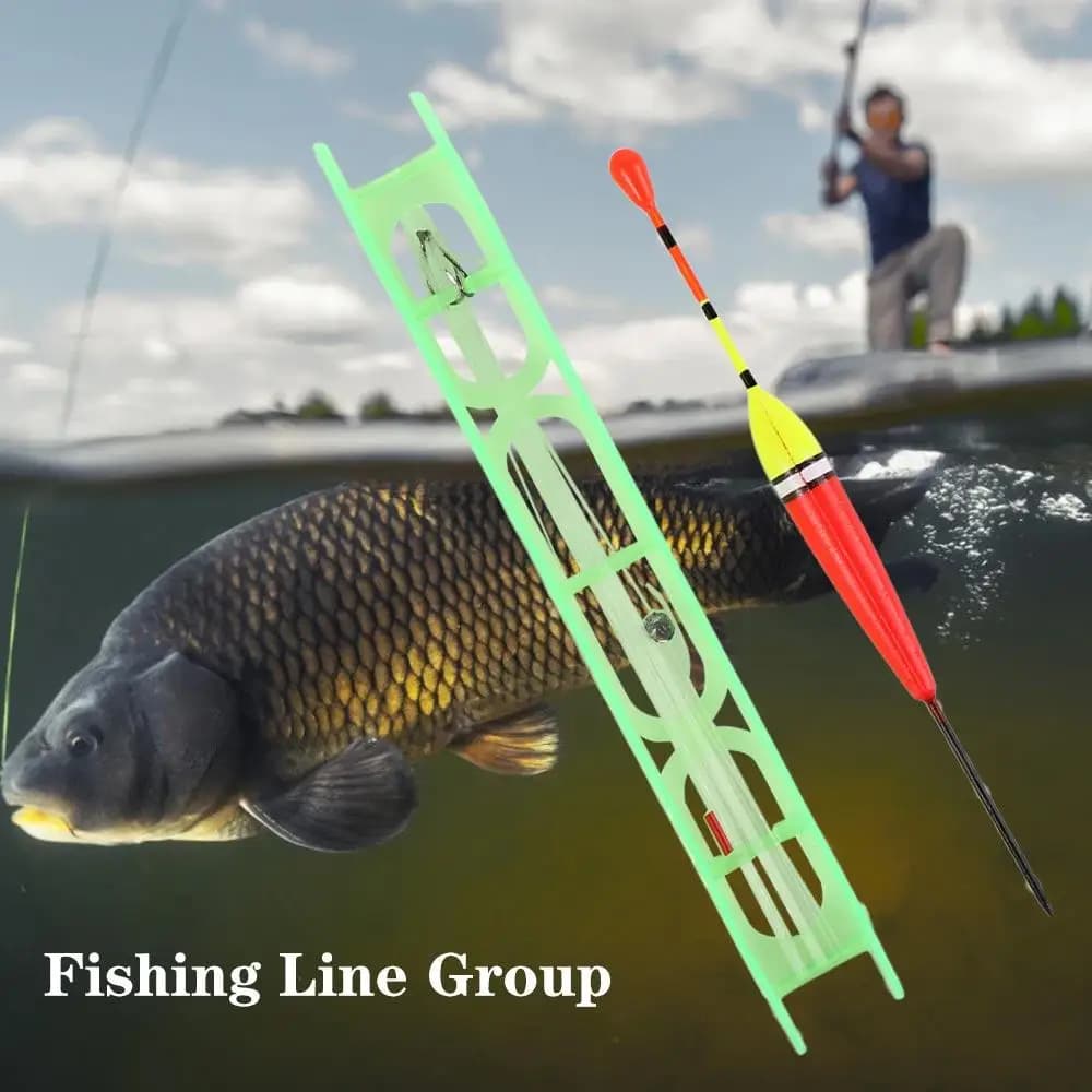 Winding Board Fish Drift Set Quickly Drift Fishing Bobber Fishing Line Group Buoy Fish Plastic Foam Fish Float Fishing Tackles