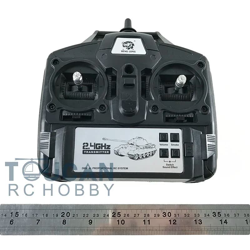 Trasmettitore controller RC radiocomandato 4° 5,3 Ver Henglong Tank 2.4GHZ TH00606