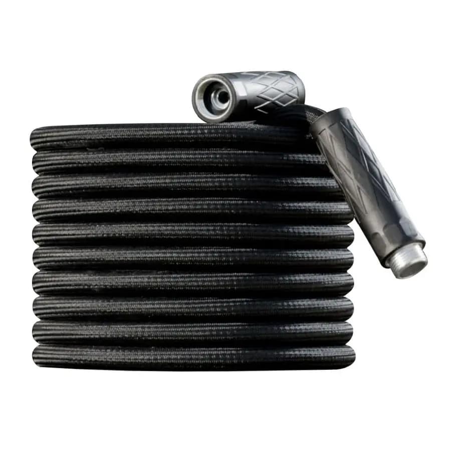 15 Meters Garden Pipe, 15 Meters Stainless Steel Water Pipe 304, Ultra Resistant, Flexible, Lightweight, With Anti-Piega Fittings