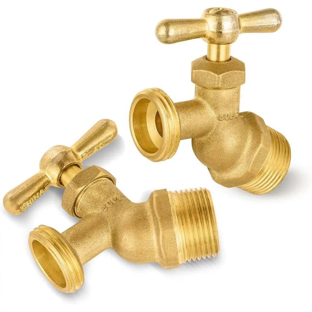 Connettore per Tubo da Giardino in Ottone da 40 Pezzi, Ingresso MIP da 3/4 e Uscita MHT da 3/4, Connettore Anti-Piega