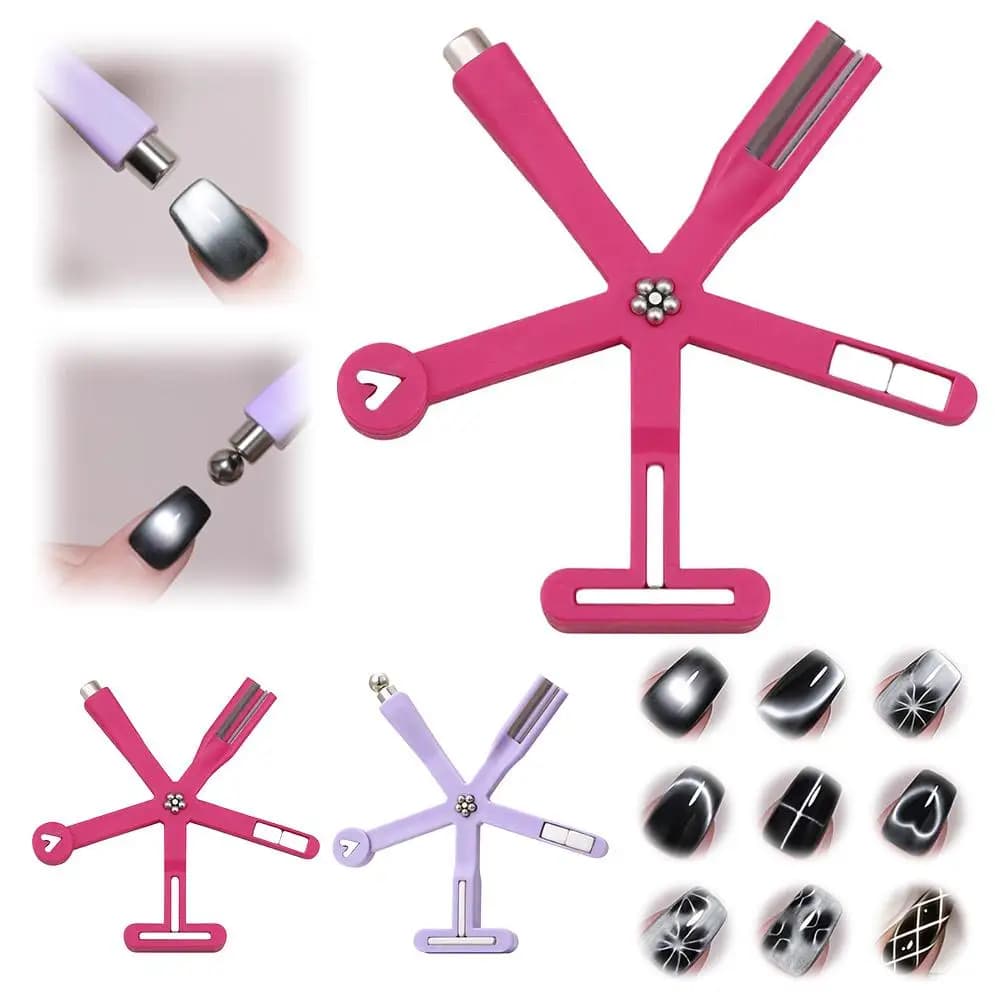 1 pc Magnetic 8-in-1 instrument in Stella Marina for Effetto Eye Cat, Nail Art Kit with Strong Magnet, Multi-Pattern Magnetic Stick for Gel Nail Effect Cat Eye Effect