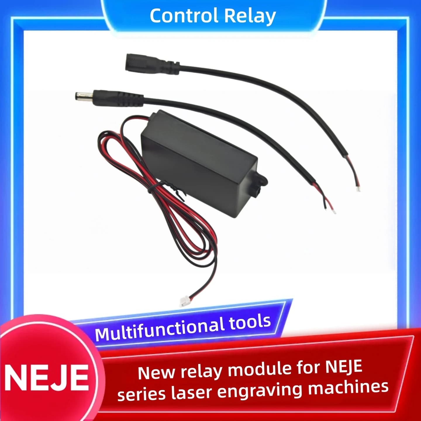 The new relay module with safety protection with automatic shutdown expands the tool kit for woodworking for NEJE series laser engraving machine