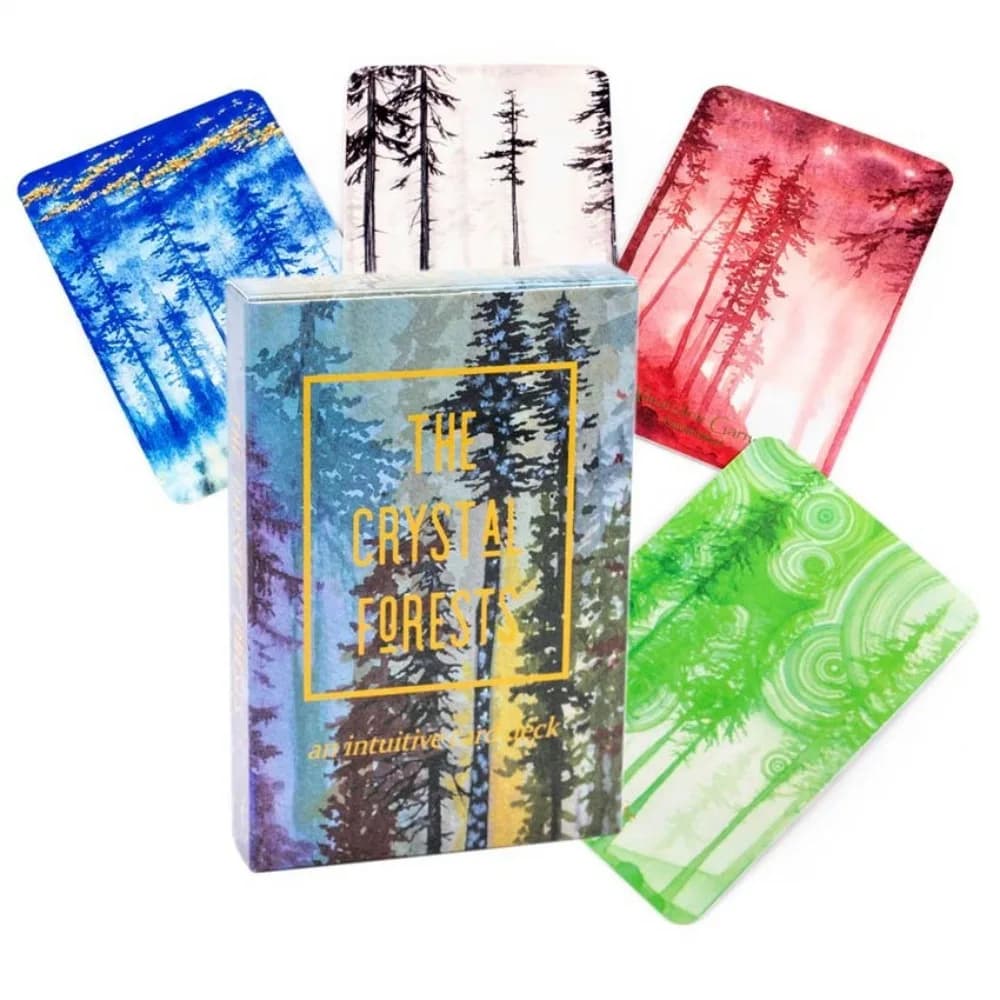 9*6 cm The Crystal Forsets Oracle Deck Gioco di carte 42 pezzi suggerimenti per la consapevolezza