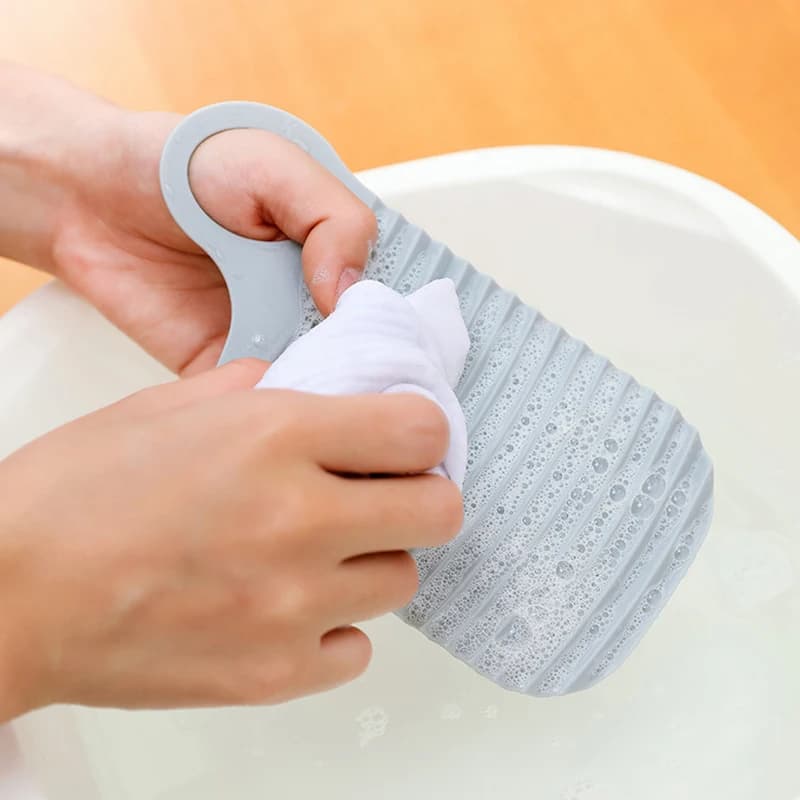 Portable Travel Thicken Mini Washboard Non-Slip Laundry Accessories Board for Cleaning Children's Clothes And Socks