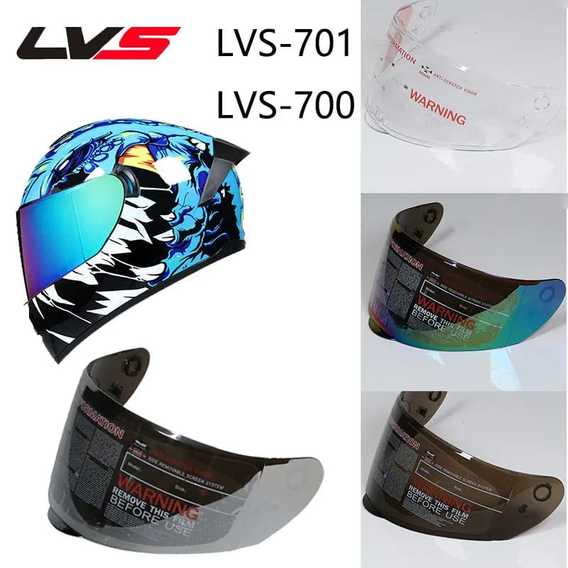 Lente per casco per LVS-700 LVS-701 Scudo per casco integrale per visiera per casco moto integrale