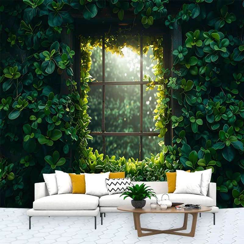 Vine Tapestry Tapices Room Wall Art Plant Green Leave Home House Bedroom Masion Aesthetic Decor For Hanging