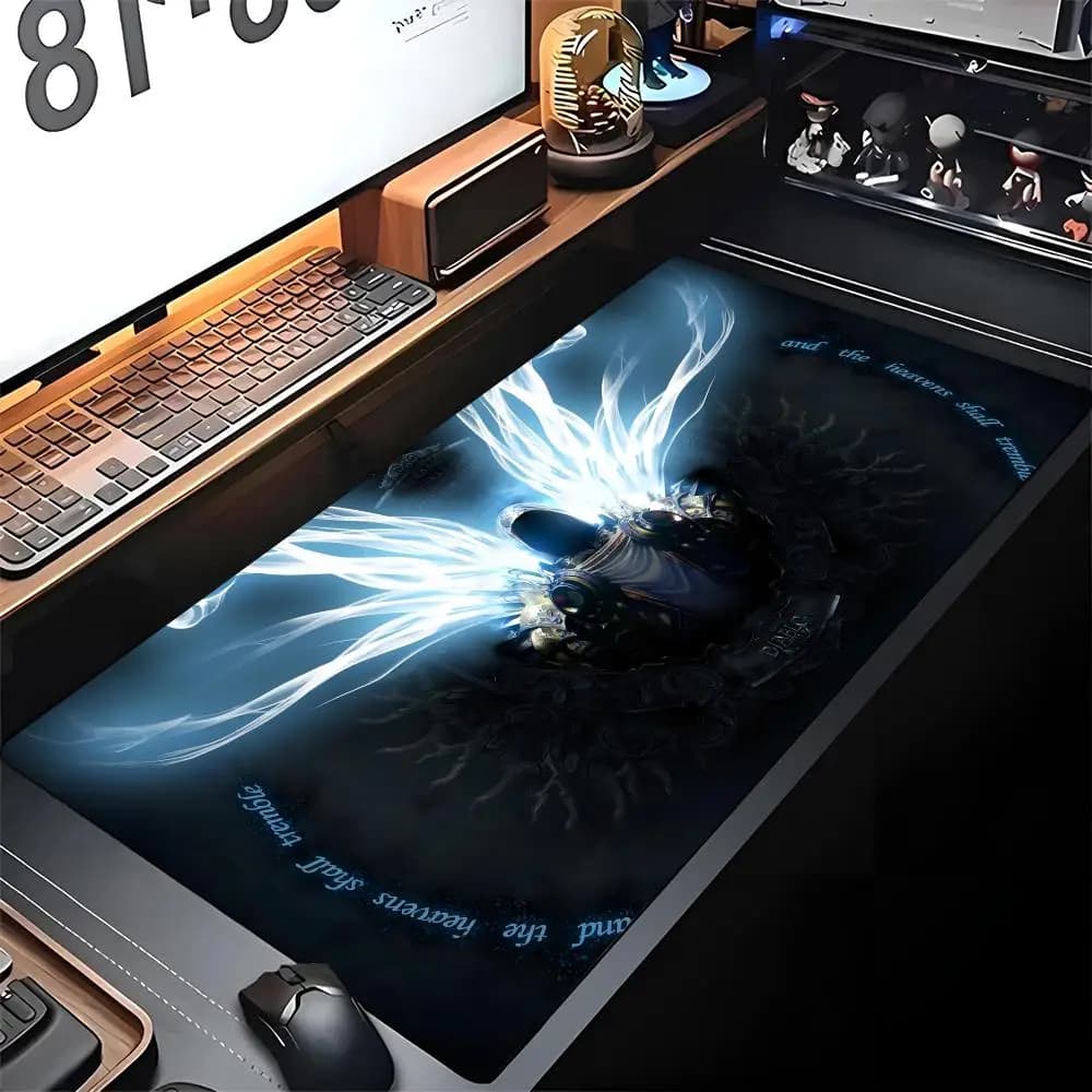 Tappetino per Mouse DiabloS III, Grande Tappetino da Gioco con Bordo Bloccabile, Tappetino in Gomma per Computer, Laptop e Scrivania