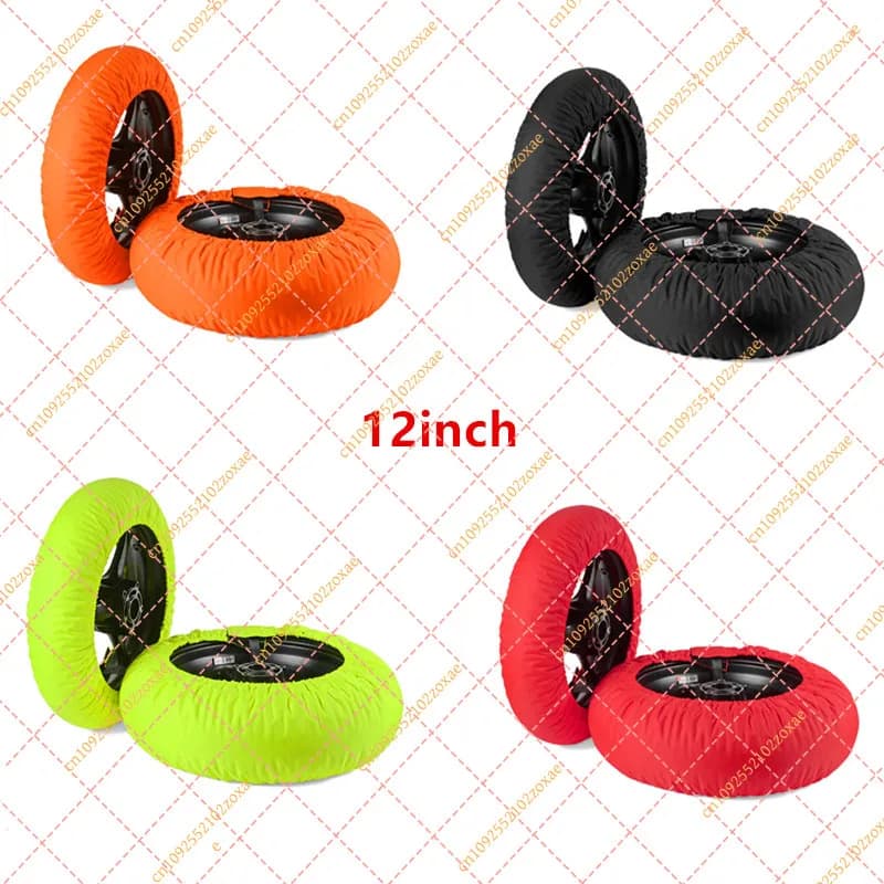 12inch Pitbike Tire Warmer Racing Tyre Heating Blanket Cover For Mini Motard Front Rear Wheel Protection Non-digital