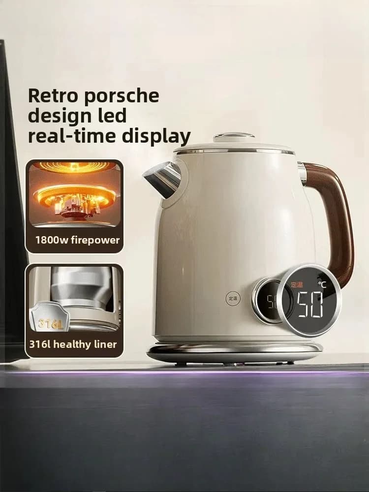 Large Capacity 316L Stainless Steel Kettle, Household Thermostatic Electric Water Boiler, 2026 New