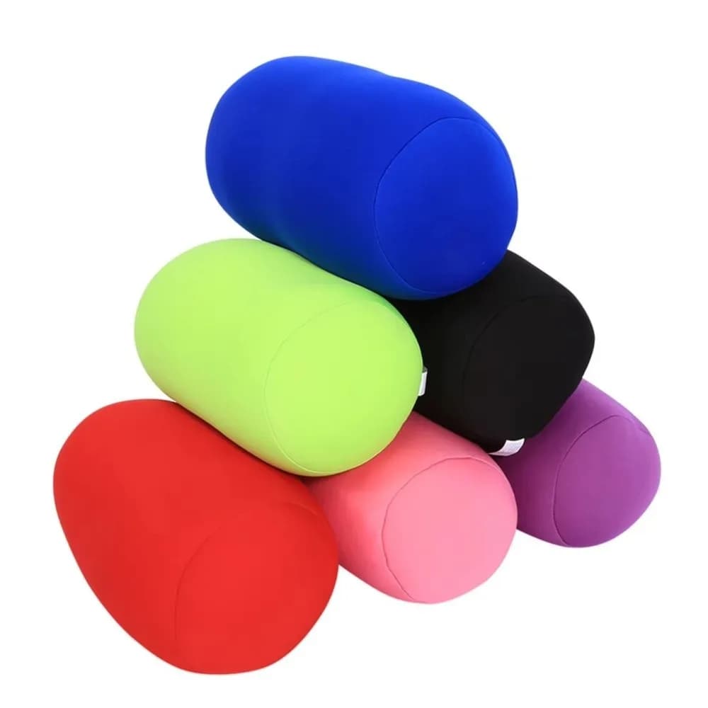 Nuovo Mini Cuscino Tubolare con Microsfere, Comodo Supporto per la Schiena, Cuscino a Forma di Osso per Viaggi