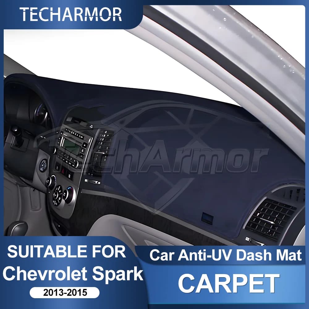 Cruscotto dell'automobile Della Copertura Pad Per Chevrolet Spark 2012-2015 Parasole Protezione Anti-Uv Cruscotto Zerbino antiscivolo Pad Tappeto Accessori Auto