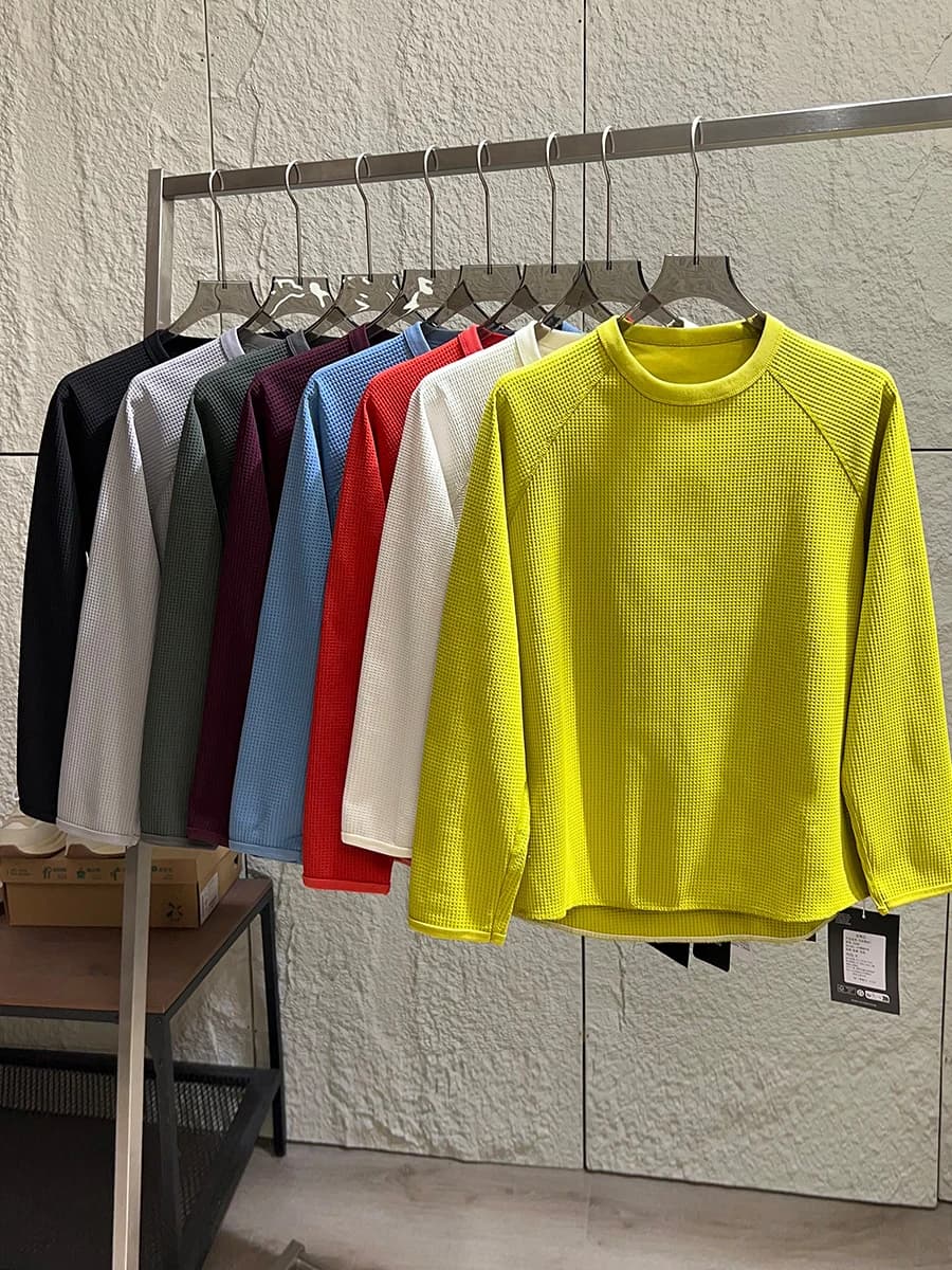 Outdoor Sports Long Sleeve T-Shirt round Neck Pure Color Base Shirt Men Women Universal Breathable Moisture Wicking Polyester...