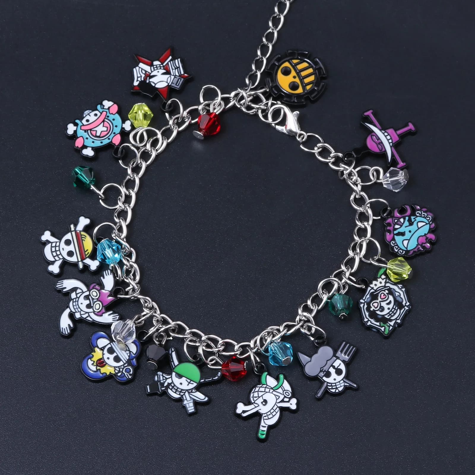 Bracciale anime giapponese con sangue caldo Sauron Esmery Teschio Pirata Ciondolo Fan Regalo Uomo Bracciale Gioielli Regali pulsaras hombre