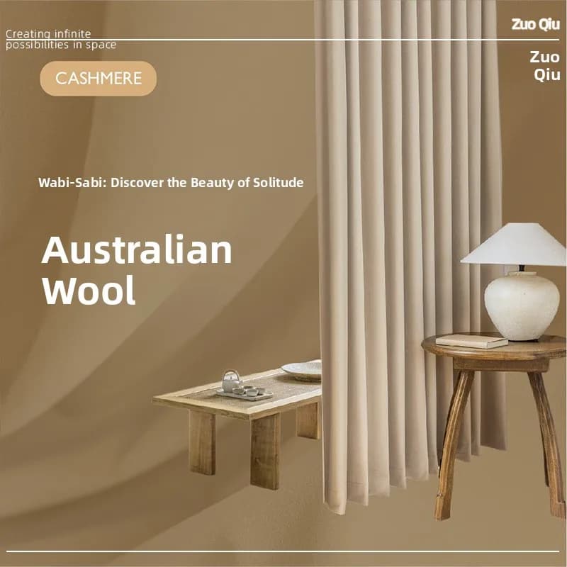 Australian Cashmere Velvet Blackout Curtains Bedroom Luxury Sensation Shaoxing Keqiao Curtain Fabric Durable Home Decor