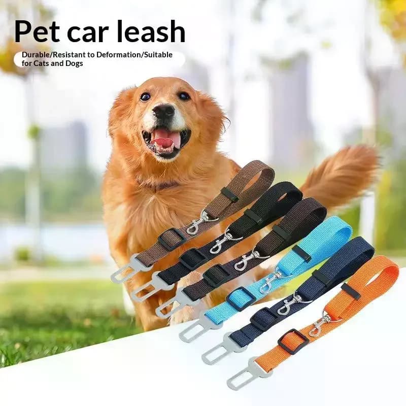 Adjustable Nylon Pet Car Seat Belt Leash Heavy Duty Durable For Dogs Cats Road Trips Daily Pet Travel Use Safe