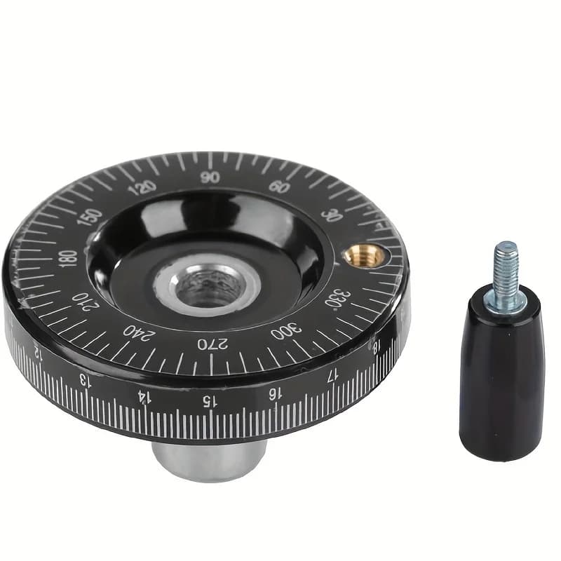 Laser Engraved Metal Precision Flyer with 8/10mm Threaded Handle for Manual Control of Sliding Bench Tools, Durable Construction