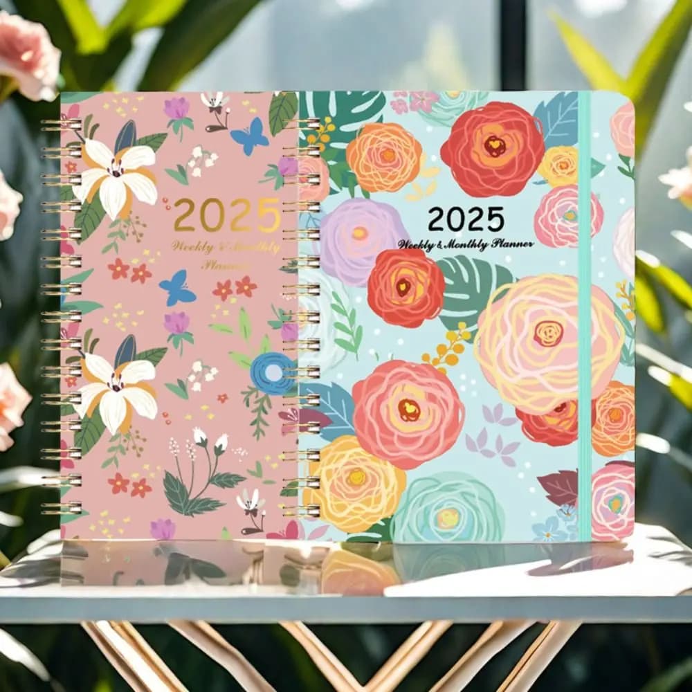 Agenda a fogli mobili 2025 Agenda Planner Notebook Planner Organizer Diario Planner settimanale A5 Orari Calendario Blocco note Pratico