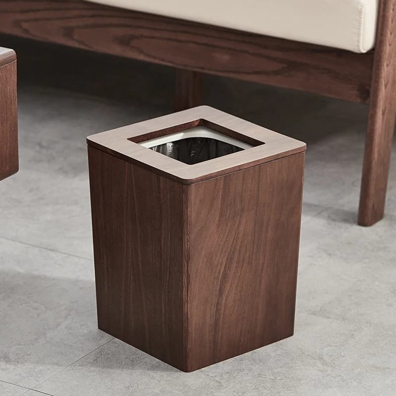 Bidoni per rifiuti in legno nordico Bidoni per rifiuti per camera da letto Armadio da cucina e pattumiera portaoggetti Grande cestino per rifiuti Bidone della spazzatura Processore di residui