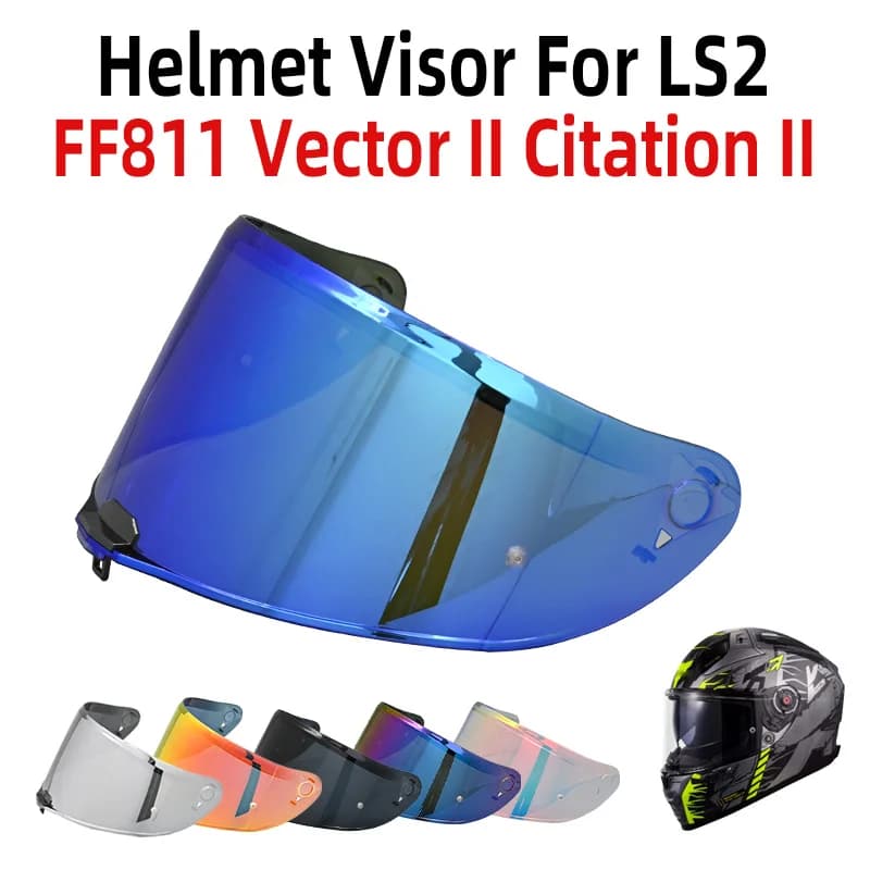 Helmet Visor for LS2 FF811 Vector II Citation II Windshield Full face Glasses Motorcycle Casco accessories Replace lens anti fog