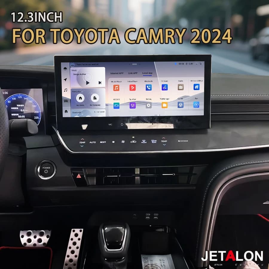 Android15 Car Radio Multimedia Wireless CarPlay 12.3inch Screen For Toyota Camry 2024 2025 Multimedia Player Stereo Head Unit 4G