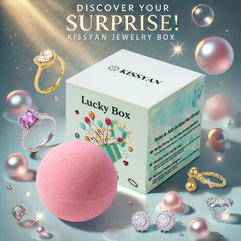Delicate Inlaid Alloy Jewelry Blind Box Random Stone Necklace Crystal Earrings Bead Bracelet Shiny Ring Ladies Gift