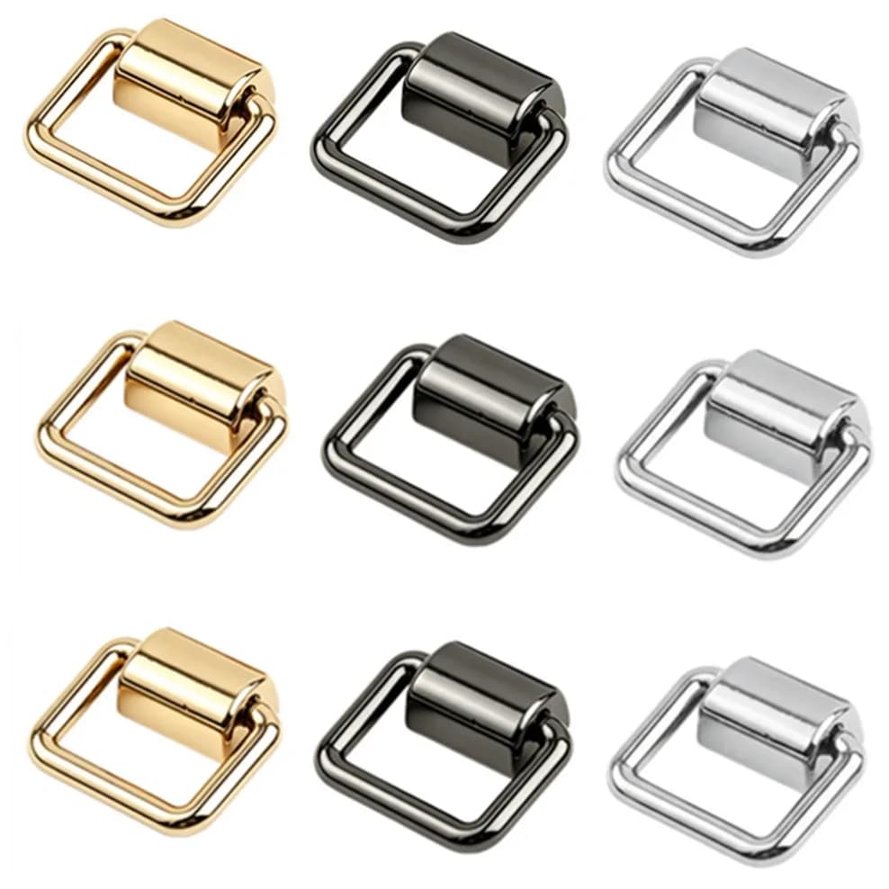 5/10/100Pcs 16/19mm Metal D Ring Buckles Bag Side Clips for Handbag Chain Handles Connector Bags Strap Hardware Accessories