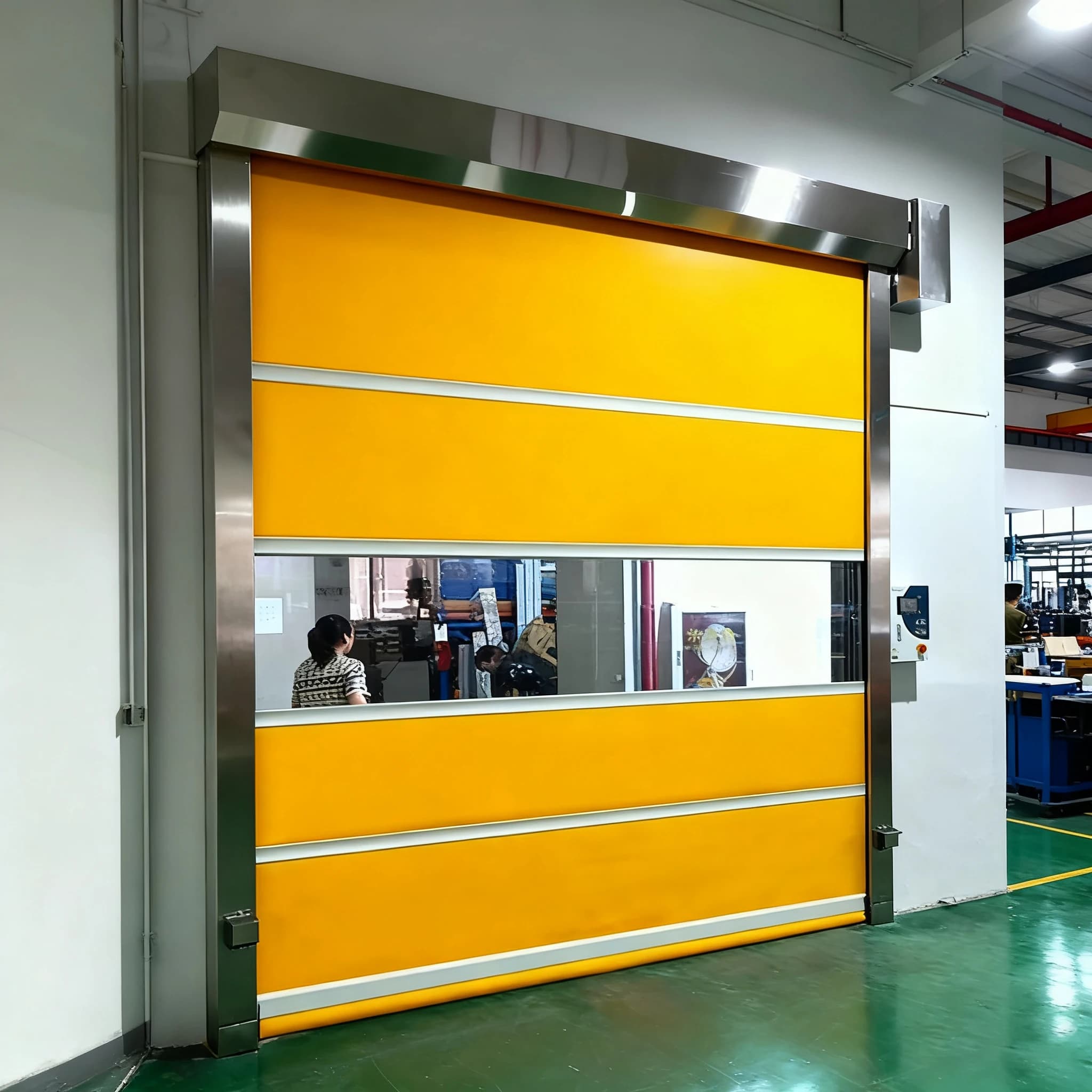 Roll up PVC Soft Curtain Door for External and Internal Use