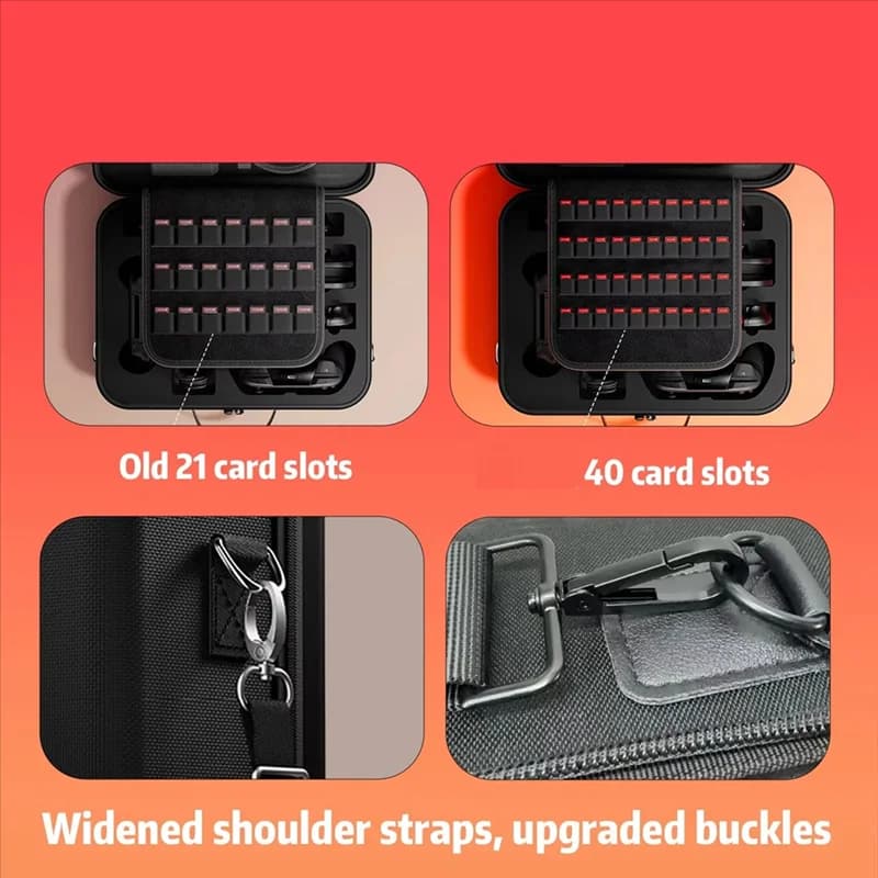 L72A-EVA Custodia protettiva per custodia protettiva per Nintendo Switch 2-Borsa di archiviazione portatile per accessorio console di gioco Nintendo Switch Doubl
