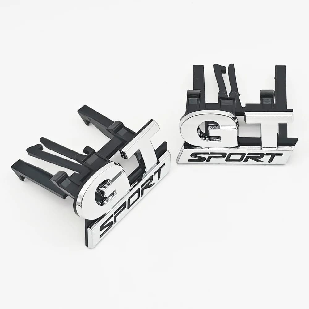 3D ABS Logo GT Sport Emblema Auto Griglia Anteriore Distintivo Adesivo Per Volkswagen VW Polo Golf 5 6 MK5 Passat B5 Touran Bora Accessori