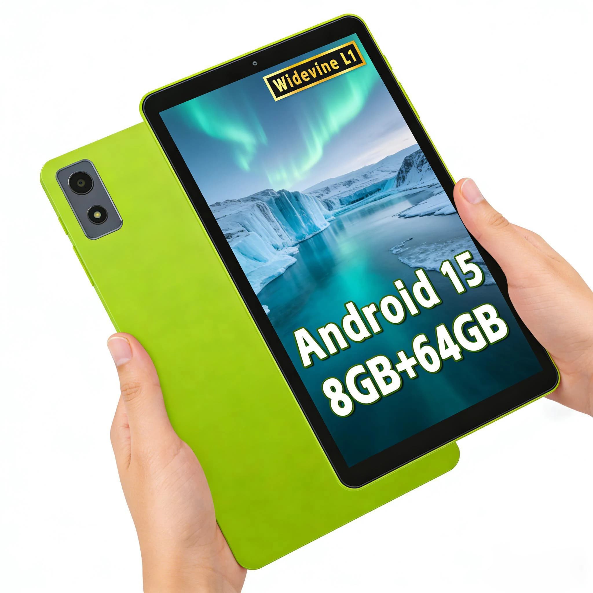 Paitanry 2026 Nuovo Tablet PC Portatile da 8,68 Pollici Android 15 8GB RAM 64GB ROM Batteria 5000mAh WiFi 6 Schermo HD Doppia Fotocamera