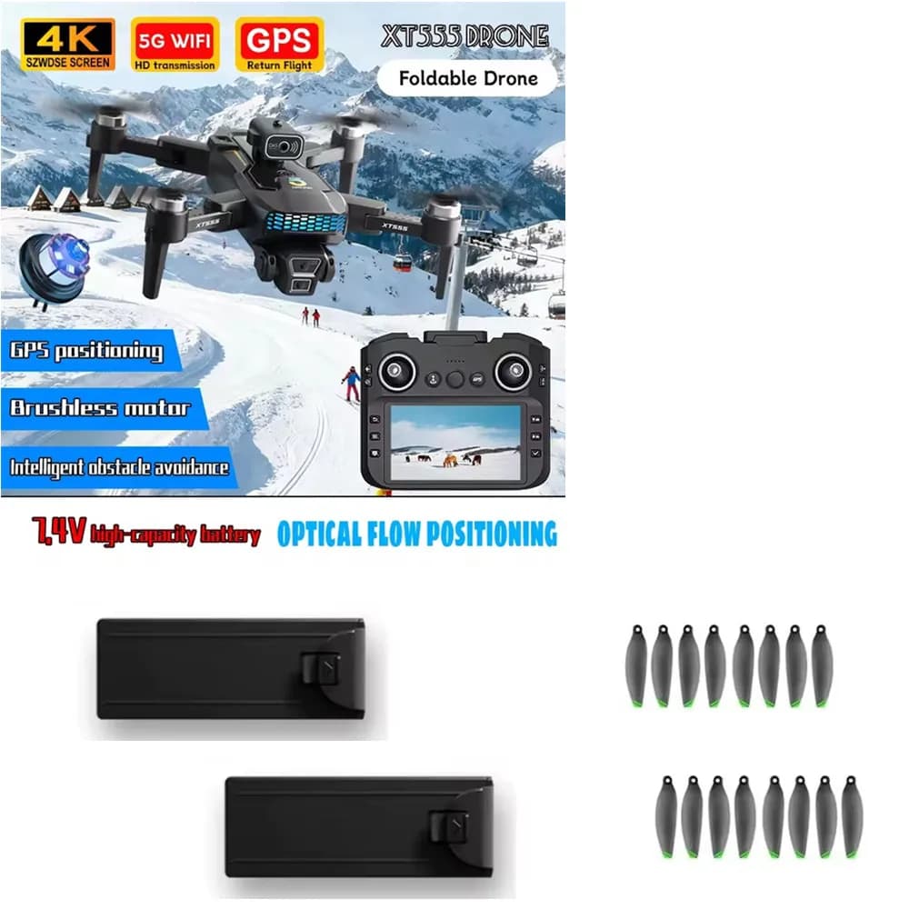Accessori per Drone GPS XT555 Batteria 3.7V 2000mAh Elica per Drone XT555 Parti di Ricambio per Drone XT555 Batteria