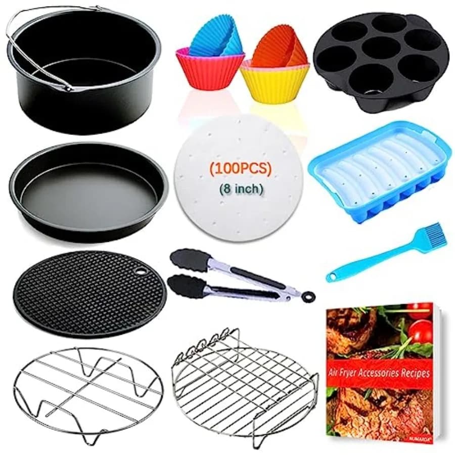 Accessori per Friggitrice ad Aria Phillips XL da 8 Pollici, Compatibili con 3.7QT-4.3QT
