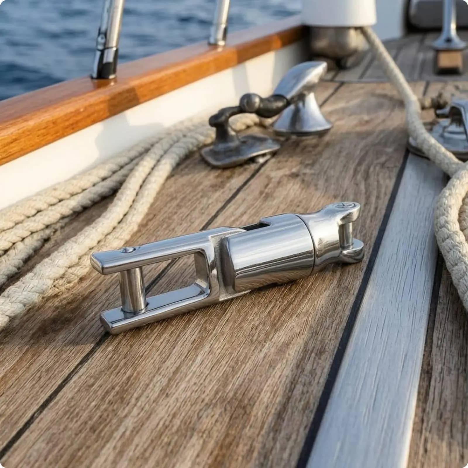 Boat Swivel Marine Anchor Connector 316 Stainless Steel Heavy Duty Chain Link Fitting for Anchoring System