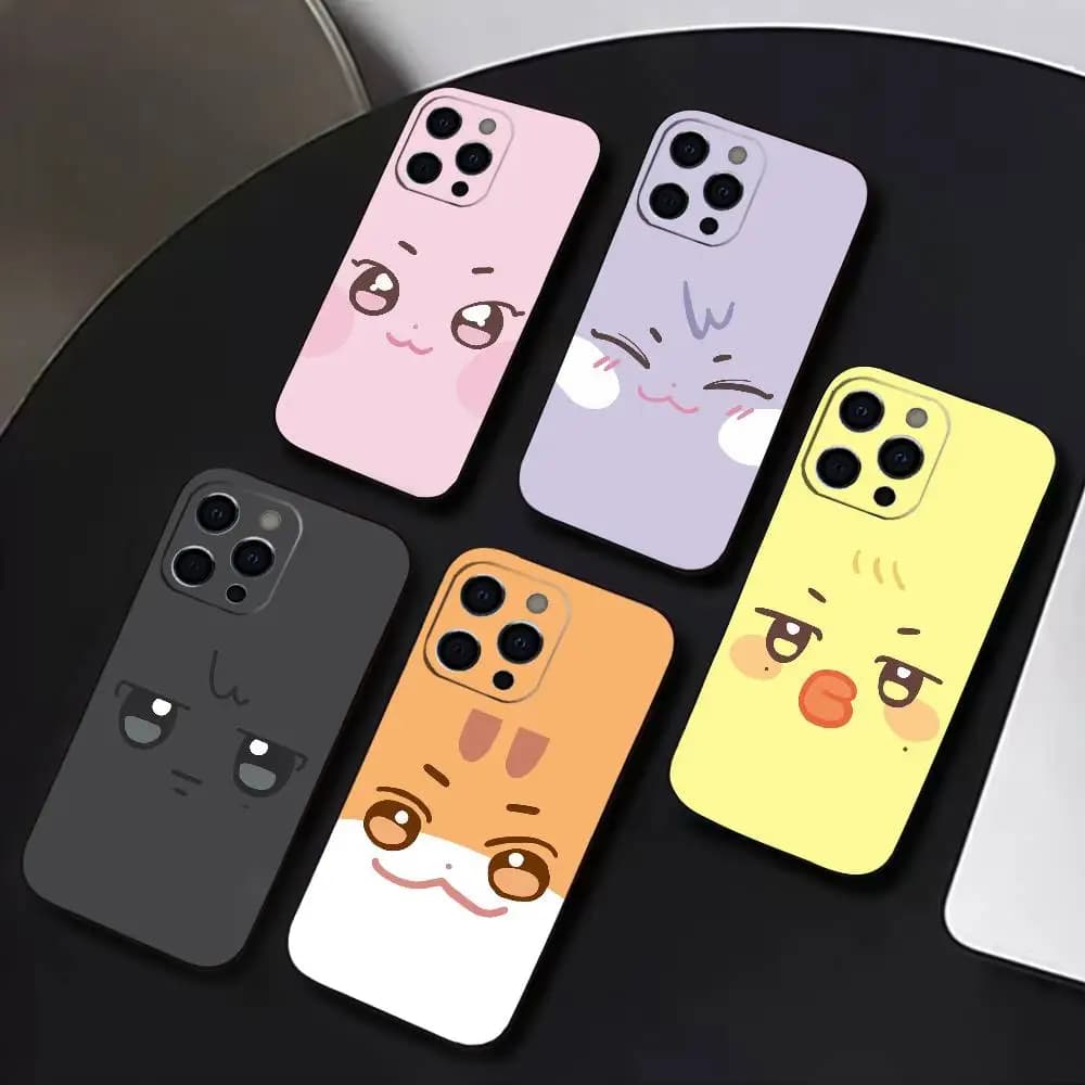 KPOP ANITEEZS Phone Case For iPhone 17,16,15,14,13,12,11 Plus,Pro Max,XS,Soft Black Cover