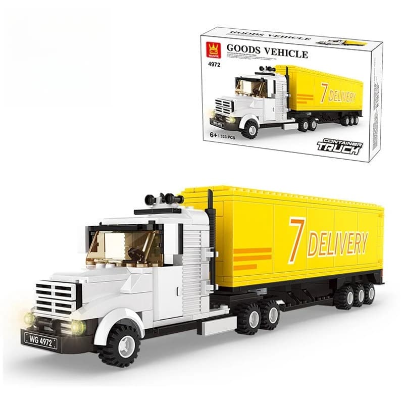 Set di Blocchi da Costruzione Educativi Creativi a Forma di Camion Pesante - Regalo Ideale per Appassionati di Assemblaggio e Collezionisti di Modelli