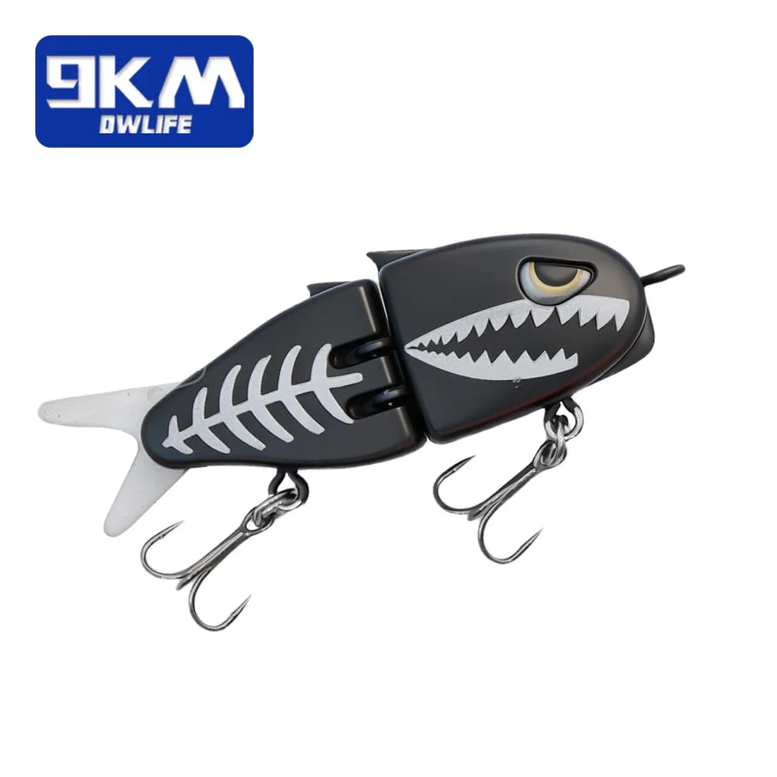 Esca Artificiale Glide Bait Mini Swimbait a Lento Affondamento con Movimento Ampio a S, Esca Dura con Occhi 3D in ABS per la Pesca di Bass, Trota e Predatori