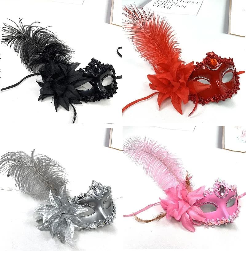 Maschera per travestimento Maschera da principessa per donna Mezza maschera per adulti per spettacoli di carnevale
