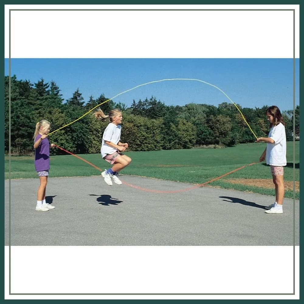 Corda per Salto Veloce Double Dutch da 30 Piedi (9 Metri) per Fitness e Allenamento Sportivo