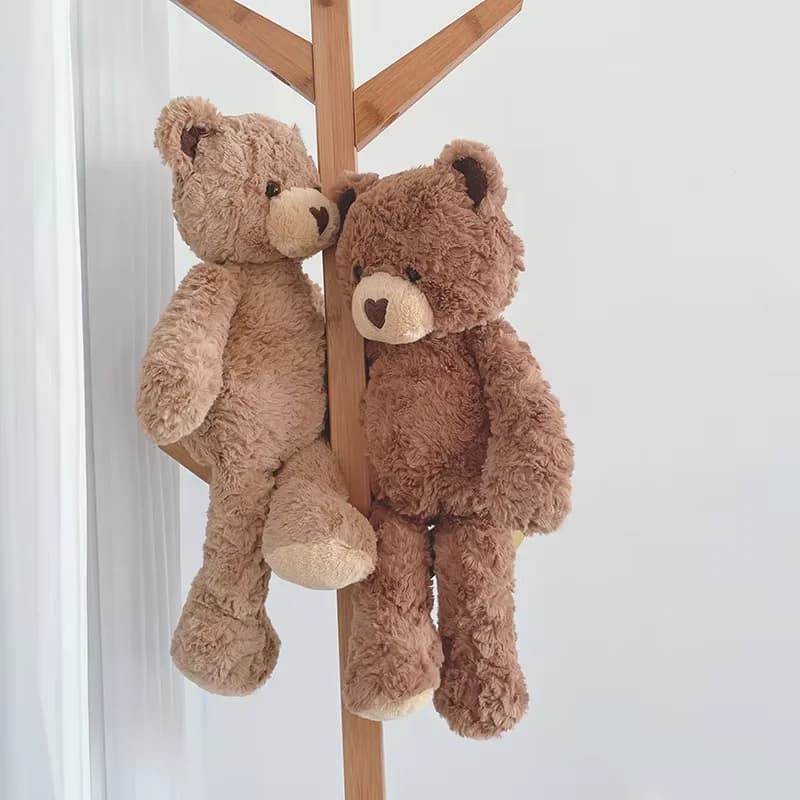Orsacchiotto di Peluche Carino e Riccio da 40 Cm, Regalo di Compleanno per Bambini, Cuscino Decorativo per Soggiorno e Camera da Letto