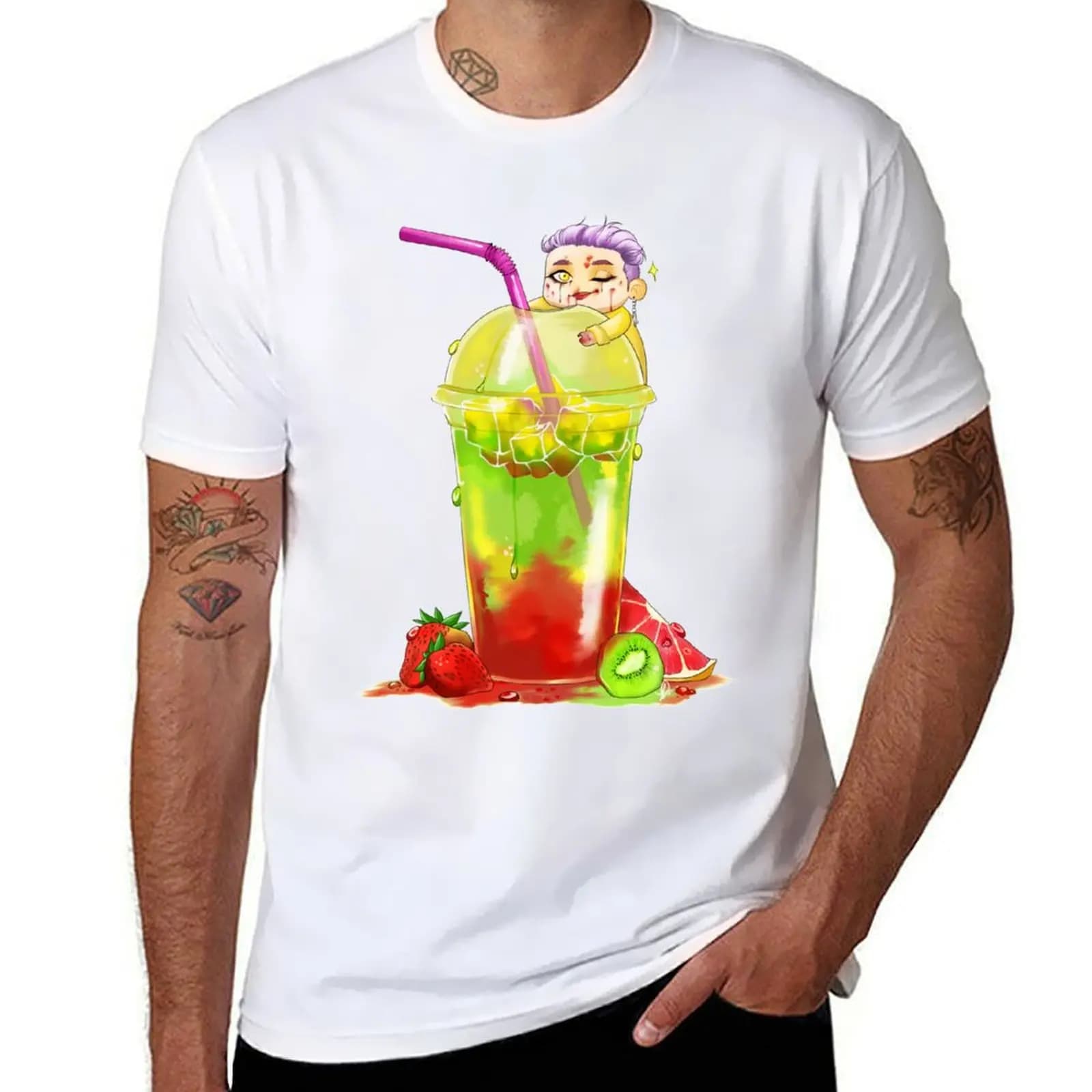 T-shirt The Trickster's Tutti Frutti Spark, resistente, adatta per il lavoro