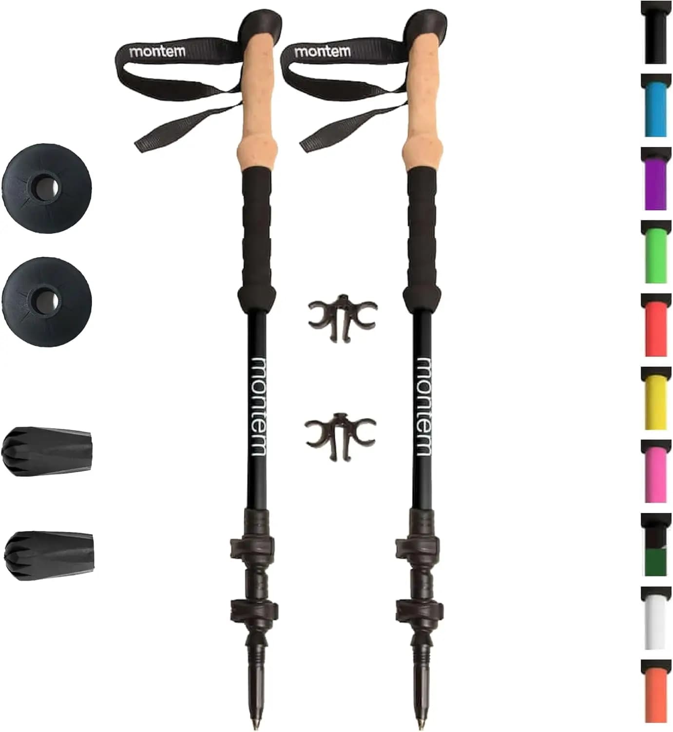 Ultra Strong Trekking, Walking, and Hiking Poles - Collapsible, Lightweight, Quick Locking, Weather-Resistant and Ultra Durable