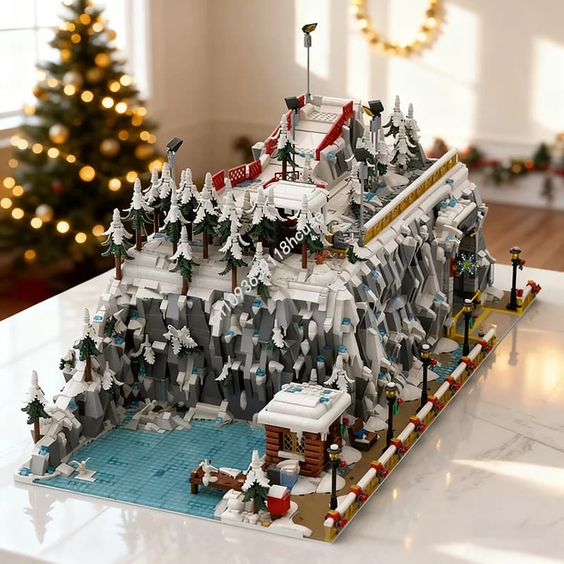 5412 pz MOC Winter Bay Seasonal Christmased Modello Building Blocks Regali Di Natale Architettura Giocattoli FAI DA TE Idea Educazione Mattoni