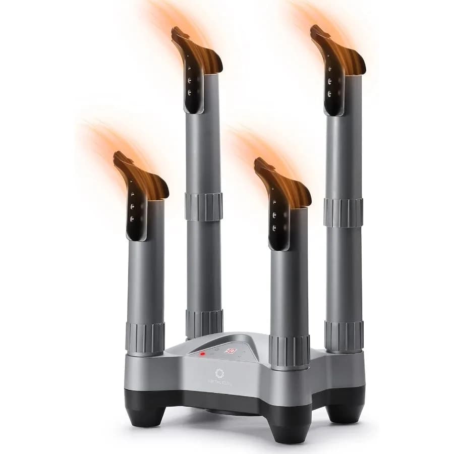 Scaldascarpe per asciuga stivali SD20 con deodorizzazione dell'ozono, ventilatore di calore per gli appassionati all'aperto e gli abbigliamento invernale, asciugatura rapida, odori El