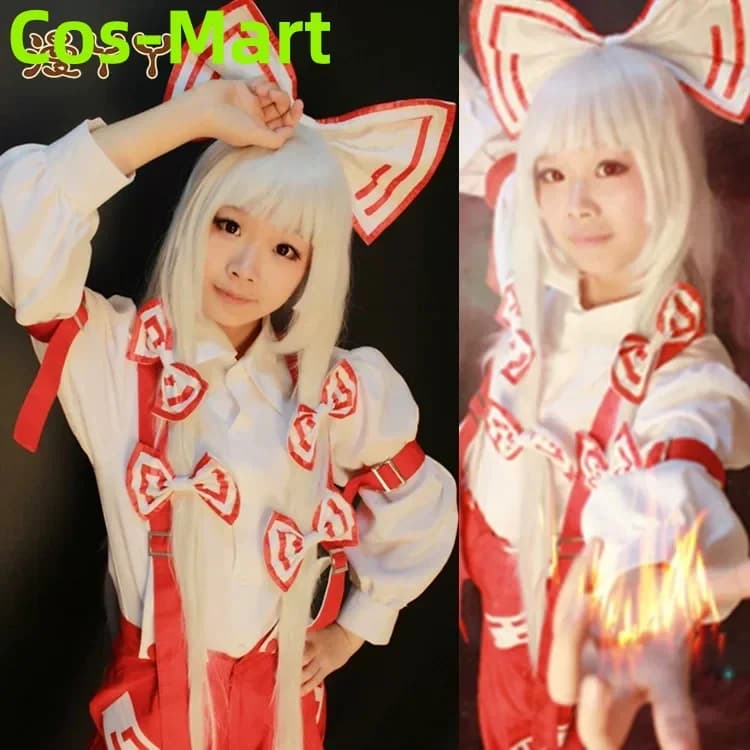 Cos-Mart Game Touhou Project Fujiwara No Mokou Cosplay Costume Assorted Colors Dress Party Role Play Clothing Hallowmas