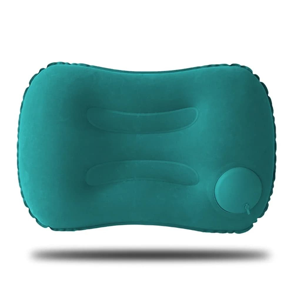 Cuscino da campeggio gonfiabile ultra confortevole, supporto lombare portatile quadrato per il collo, per viaggi all'aperto, escursionismo, aereo, ufficio e casa